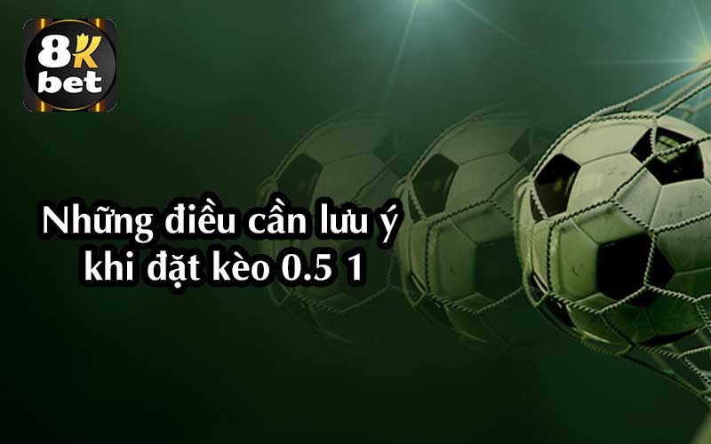 Những điều cần lưu ý khi đặt kèo 0.5 1